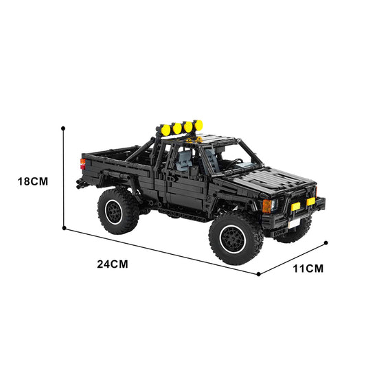MOC-112058 Toyota 4x4 SR5 Xtracab Truck / Hilux Pickup - Back to the Future - EXTRA DETAILED Version