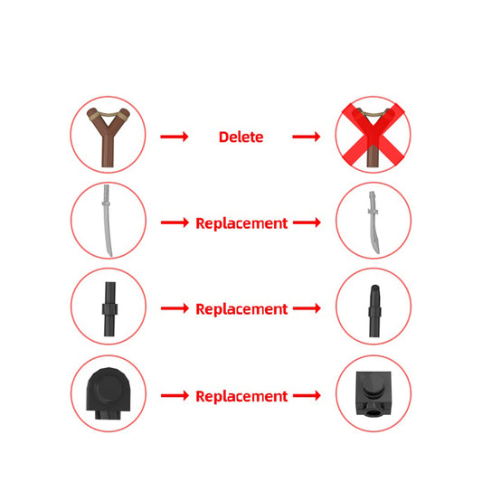 MOC-158813 Netflix One Piece Brickheadz Collection LEGO MOC