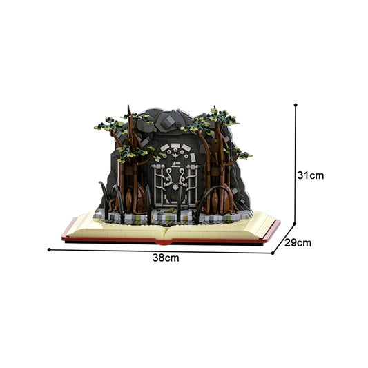 MOC-169428 The Fellowship of the Ring - Minifigures Display Stand (Doors of Durin / Moria)