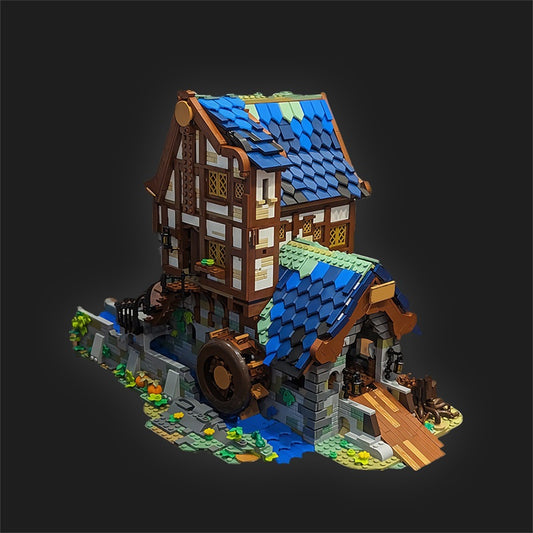 MOC-173041 Medieval Sawmill - Double 21325 Medieval Blacksmith Alternative Build