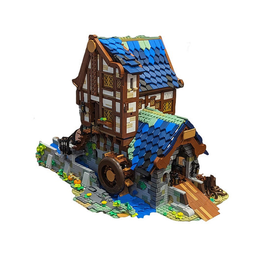 MOC-173041 Medieval Sawmill - Double 21325 Medieval Blacksmith Alternative Build