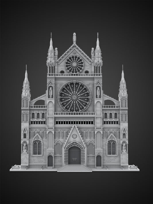 MOC-199891 Gothic Cathedral Facade