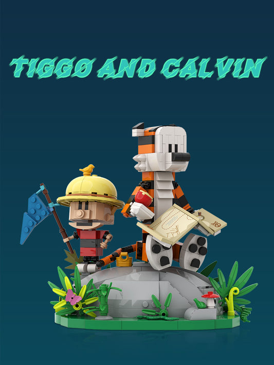 Calvin and Hobbes Grass Edition Calvin and Hobbes (Design) - Tiger Jump