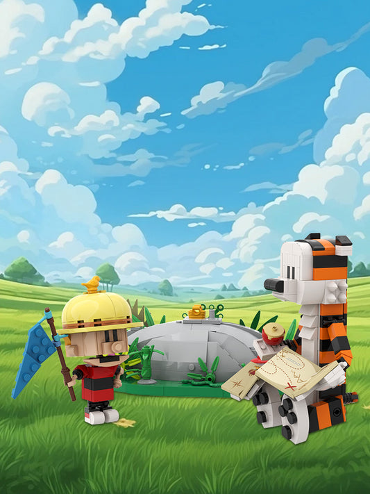 Calvin and Hobbes Grass Edition Calvin and Hobbes (Design) - Tiger Jump