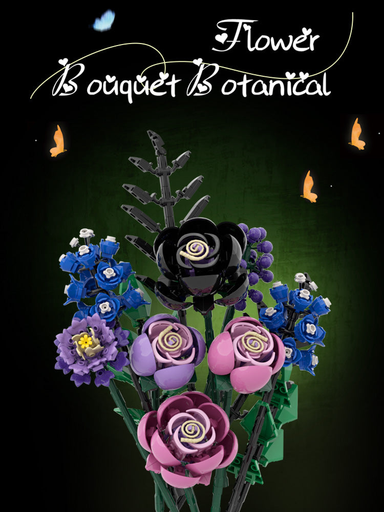 Cool color flower (design)