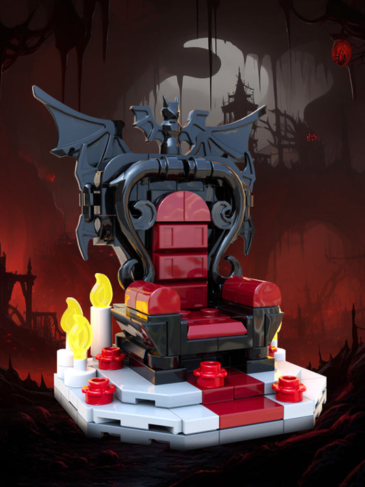 MOC-198684 Lego Vampire Throne MOC - Halloween Medieval DnD scenery props