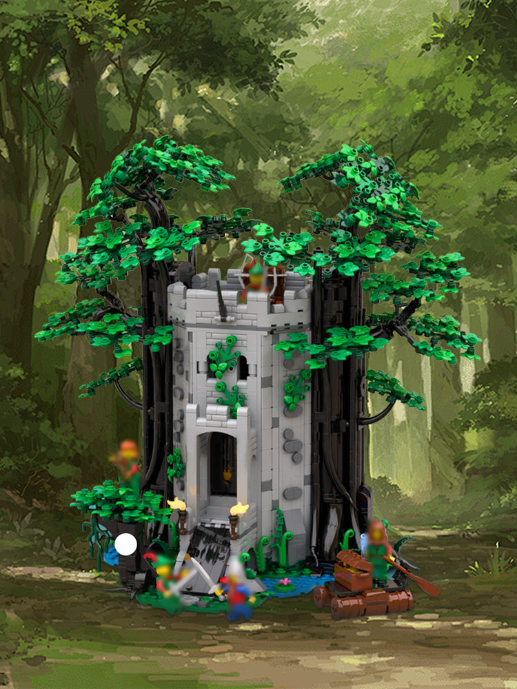 MOC-214066 LEGO6077 RemakeForestmenRiver'sFortressInstructionsMOC