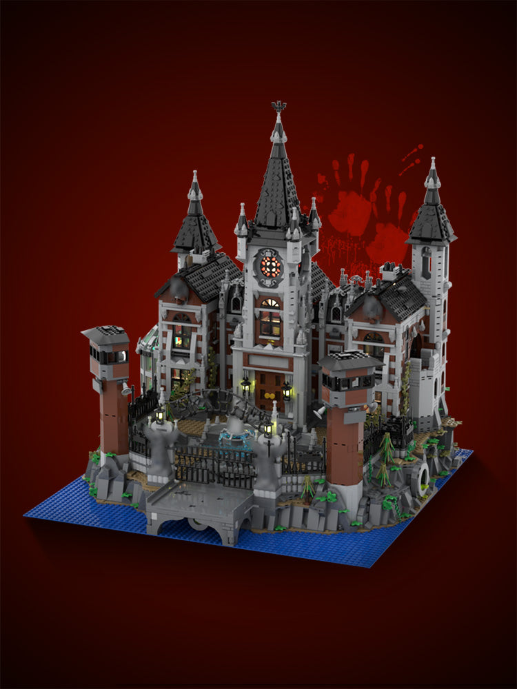 ✾an✾  MOC-158329 Modular Arkham Asylum– MOC Brick Store