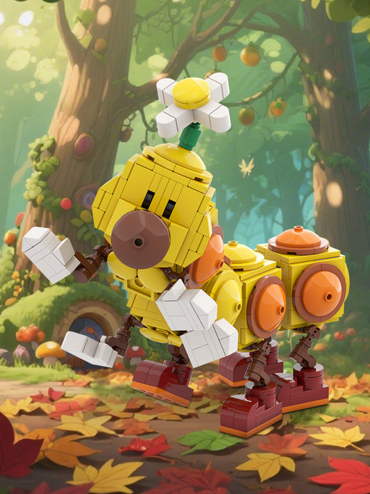 MOC-163071 Happy Wiggler - Posable Display Figure 02 - Super Mario Bros