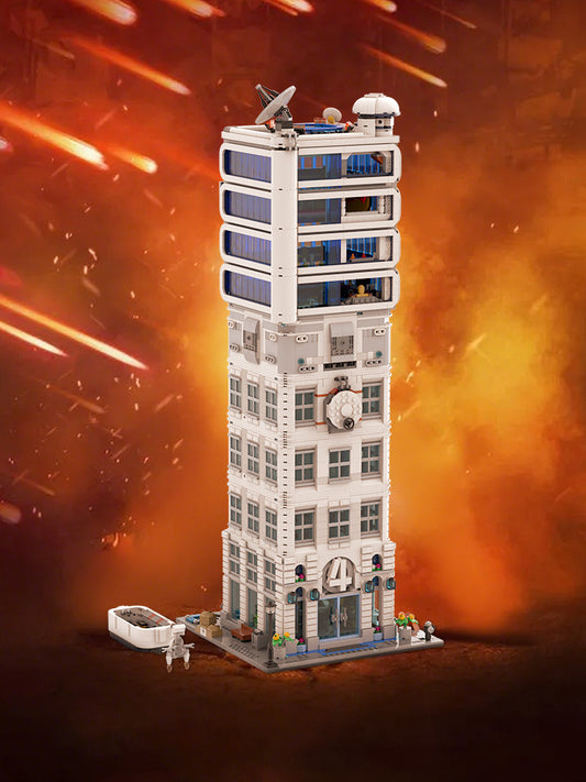 MOC-178264 Fantastic 4 Modular Baxter Building - Classic Space Academy