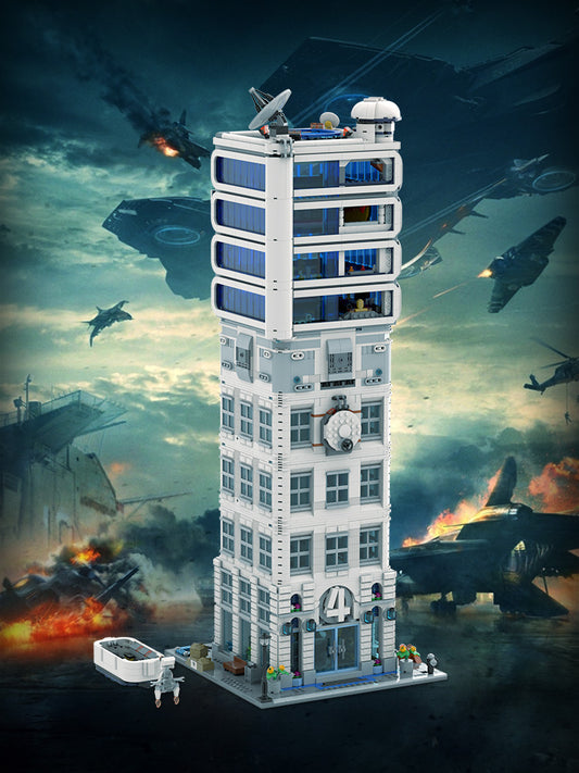 MOC-178264 Fantastic 4 Modular Baxter Building - Classic Space Academy