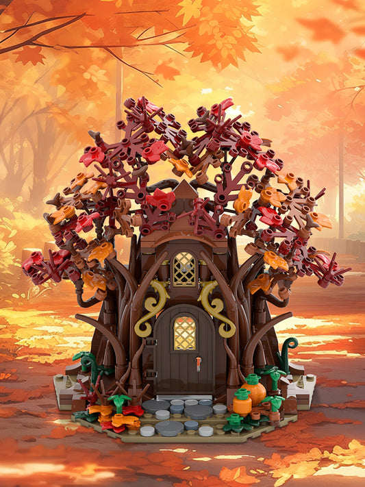 Woodland Elf House in Autumn
