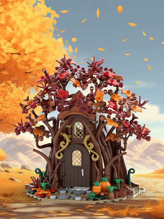 Woodland Elf House in Autumn