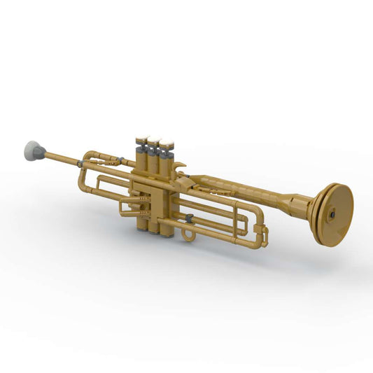 Trumpet with working pistons