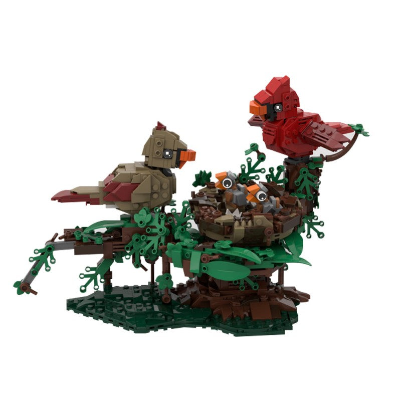 MOC-221935 Northern Cardinals with Nest