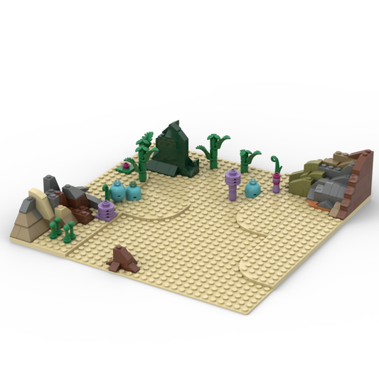 Brick Scene MOC For Star Wars 327th Star Corps Clone