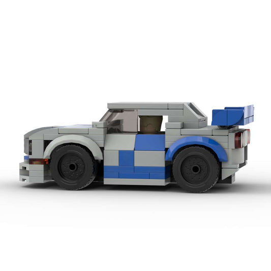 MOC Lego City - Nissan GTR 34 fast and furious printed