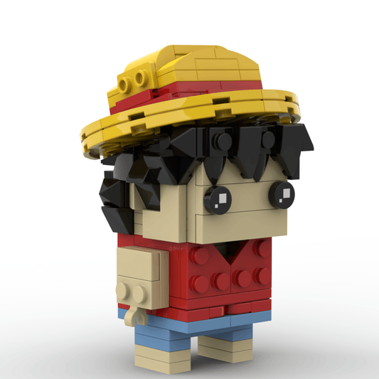 One Piece MOC Luffy BrickHeadz