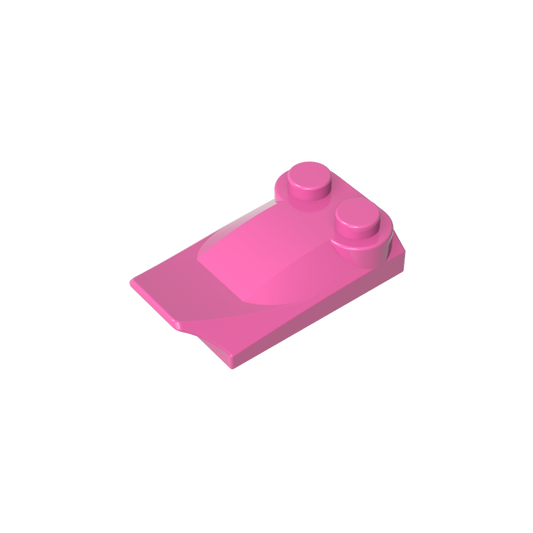 GDS-M018 - Wedge Curved 2 x 3 x 2/3 Two Studs, Wing End