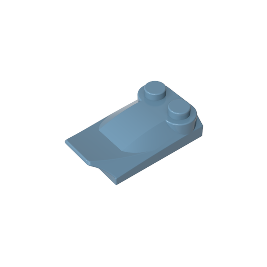 GDS-M018 - Wedge Curved 2 x 3 x 2/3 Two Studs, Wing End