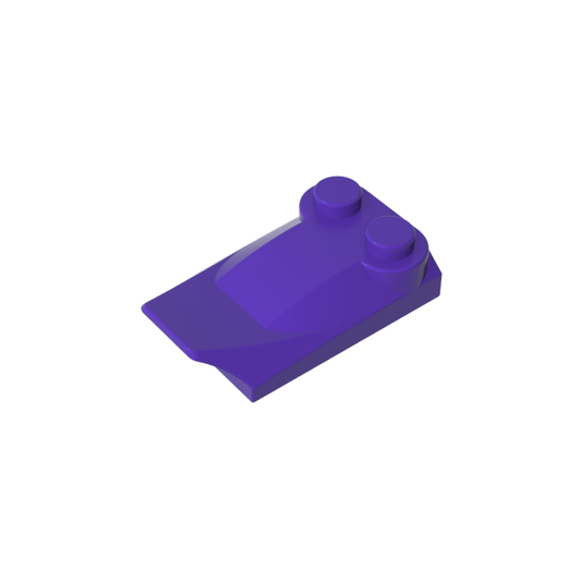 GDS-M018 - Wedge Curved 2 x 3 x 2/3 Two Studs, Wing End