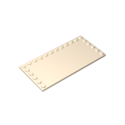 GDS-M049 - Plate Special 6 x 12 with Studs on 3 Edges