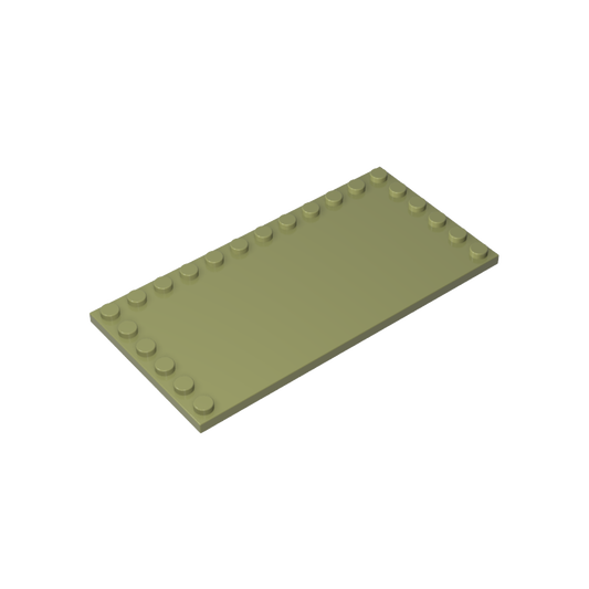 GDS-M049 - Plate Special 6 x 12 with Studs on 3 Edges