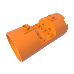 GDS-M097 - Cylinder 3 x 6 x 2 2/3 Horizontal Open Studs