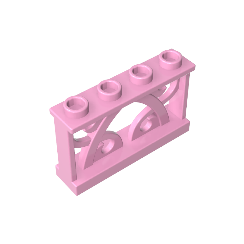 GDS-M154 - Fence Ornamented 1 x 4 x 2 with 4 Studs