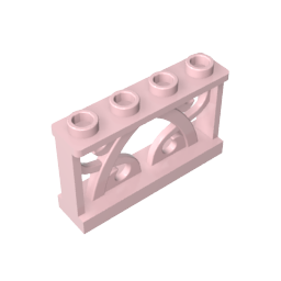 GDS-M154 - Fence Ornamented 1 x 4 x 2 with 4 Studs