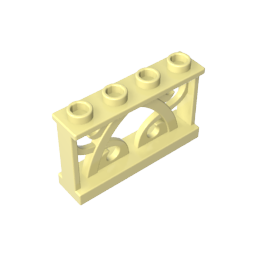 GDS-M154 - Fence Ornamented 1 x 4 x 2 with 4 Studs