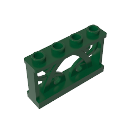 GDS-M154 - Fence Ornamented 1 x 4 x 2 with 4 Studs