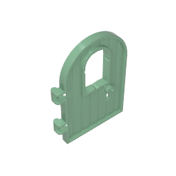 GDS-M193 - Door 1 x 4 x 6 Round Top with Window and Keyhole, Reinforced Edge