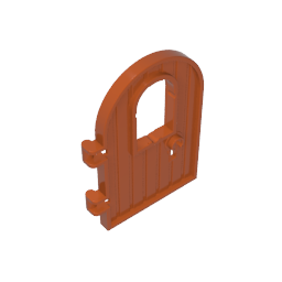 GDS-M193 - Door 1 x 4 x 6 Round Top with Window and Keyhole, Reinforced Edge