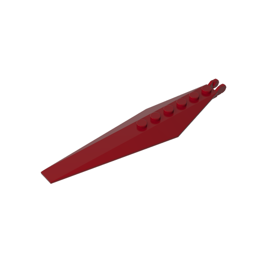 GDS-M195 - Hinge Plate 1 x 12 with Angled Side Extensions and Tapered Ends