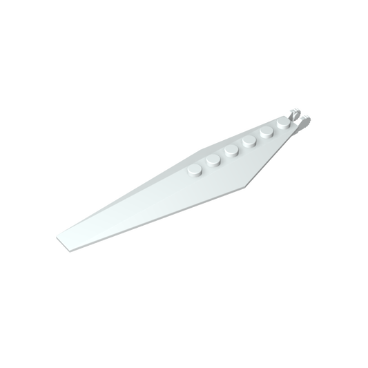 GDS-M195 - Hinge Plate 1 x 12 with Angled Side Extensions and Tapered Ends