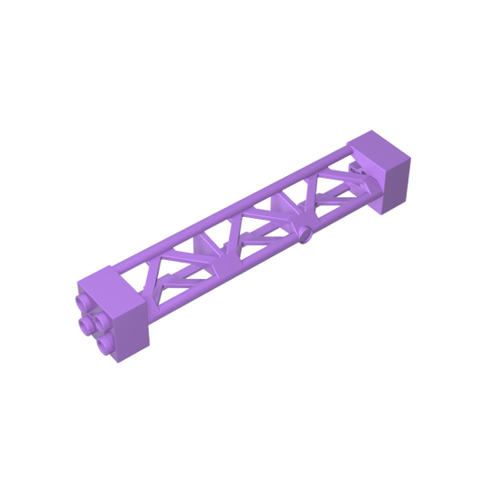 GDS-M217 - Support 2 x 2 x 10 Girder Triangular Vertical - Type 3 - Axle Hole, 3 Posts