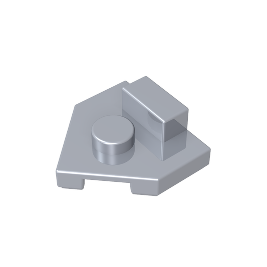GDS-M228 - Plate Special 2 x 2 Wedge, Center Stud, 1 x 1/2 Raised Tab