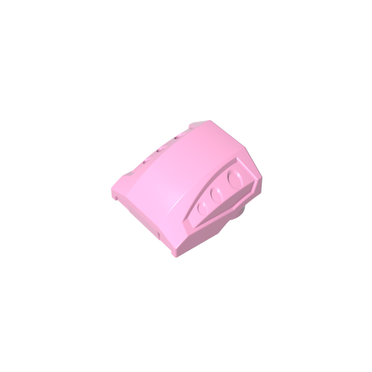 GDS-M231 - Slope Curved 2 x 2 No Studs - 3 Recessed Side Ports