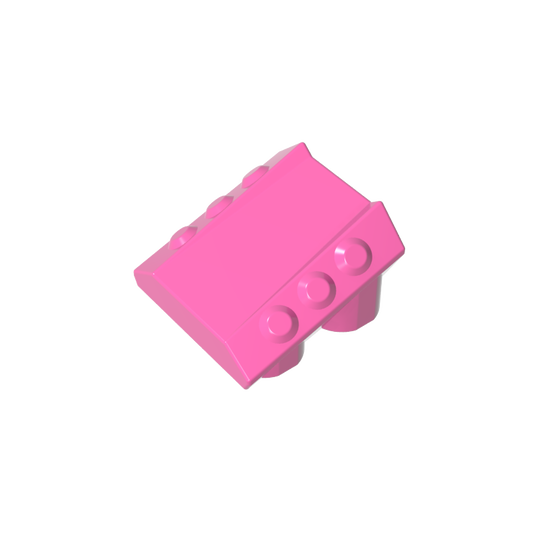 GDS-M477 - Slope 2 x 2 No Studs, with 3 Side Pistons Raised Edges