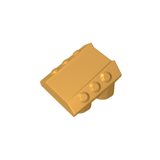 GDS-M477 - Slope 2 x 2 No Studs, with 3 Side Pistons Raised Edges