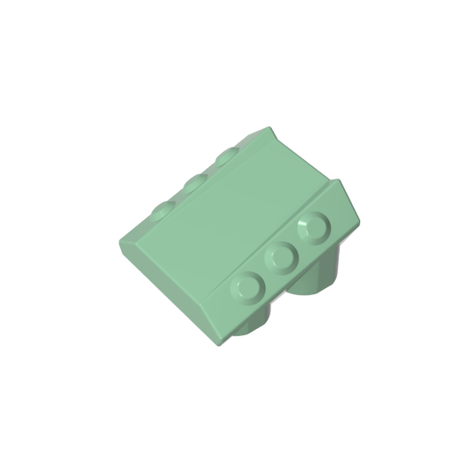 GDS-M477 - Slope 2 x 2 No Studs, with 3 Side Pistons Raised Edges