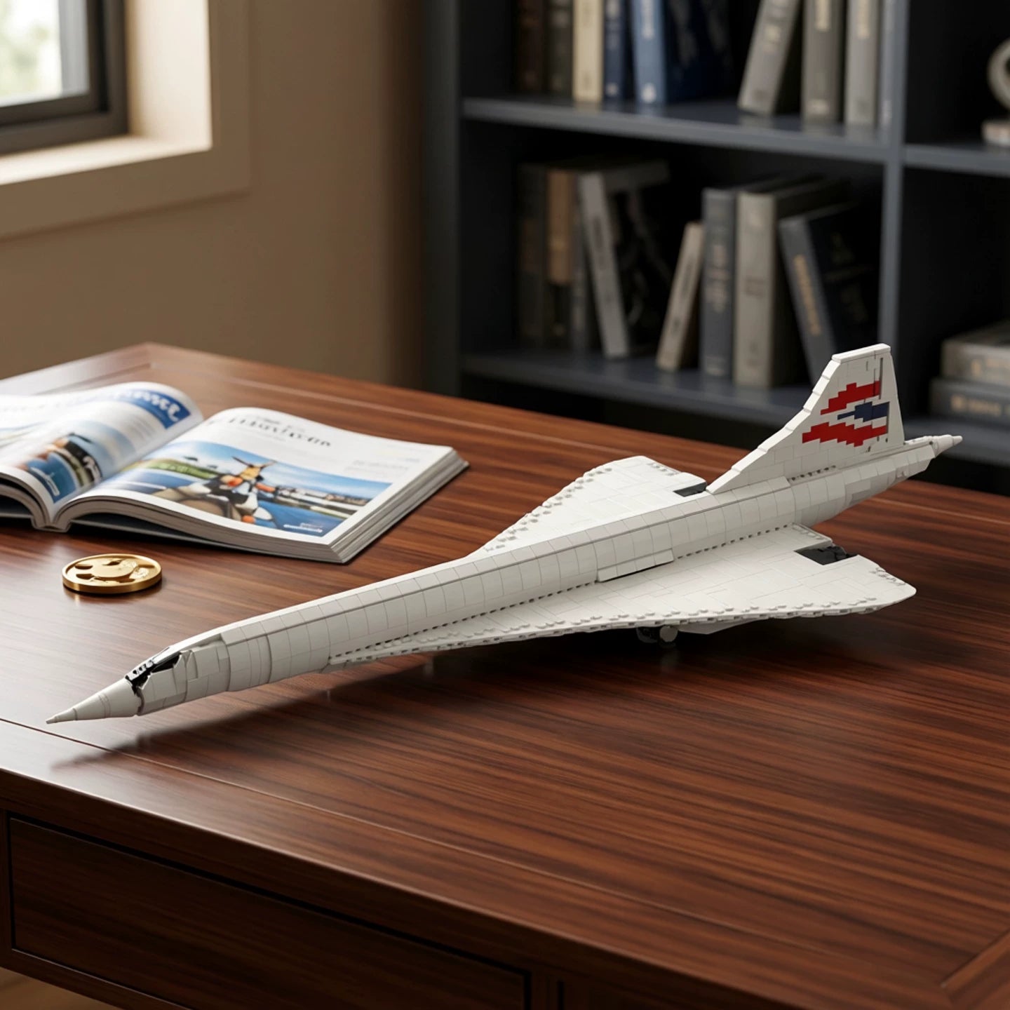 MOC-100783 Concorde legendary supersonic jet aircraft 1:80 building block model