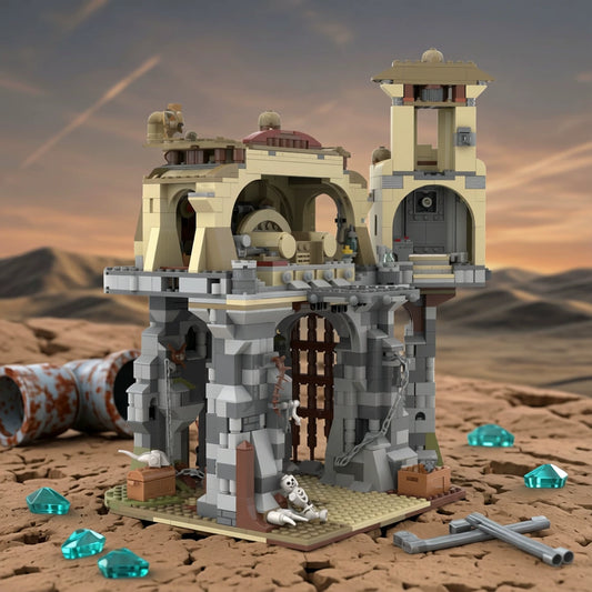 MOC-106086 Star Wars Throne Room Cave Building Blocks Puzzle Model Gift Ornament