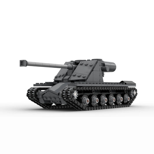 MOC-115243KRV heavy tank tracked assembled building block armored combat vehicle model