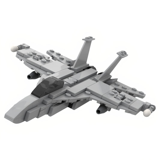 MOC-116665 Mini F-18 aircraft building block educational toy model gift ornament
