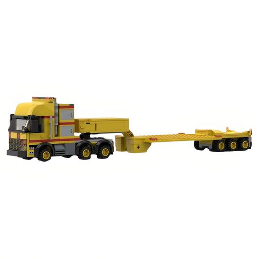 MOC-118217 Urban heavy transport trailer building blocks educational toy model gift ornaments
