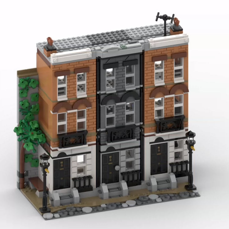 MOC-121980 Street Scene Diagon Alley Building Blocks Grimmauld Place Building Series Toy Model