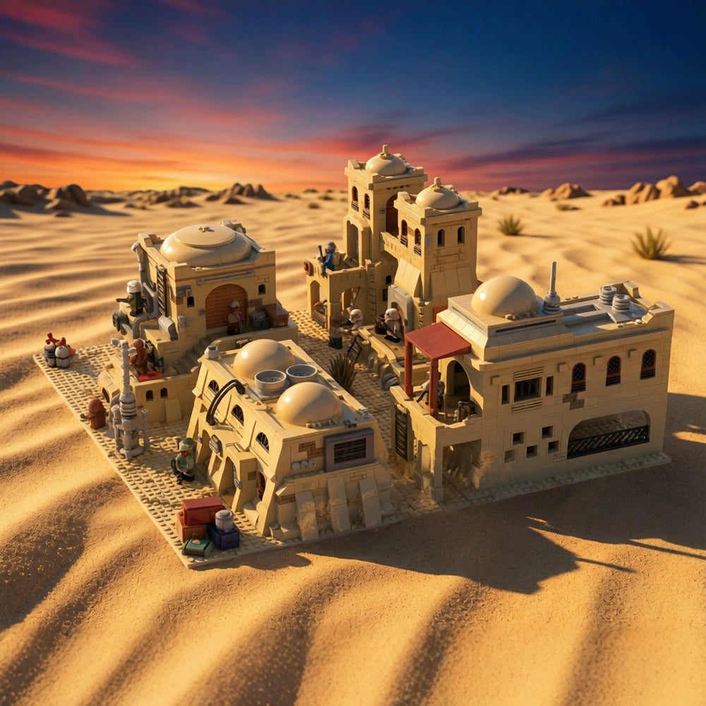 MOC-123257 Star Wars Tatooine Mos Eisley Bundle Large Base Building Blocks