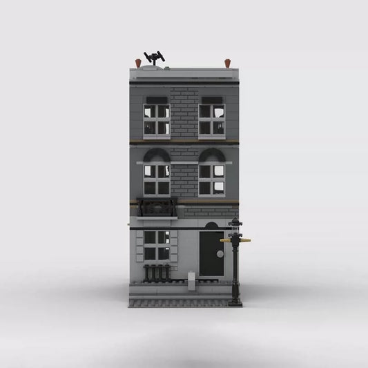 Compatible with MOC-124547 building blocks modern building modular square assembly toy model children's gift